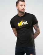 G-star Acrobo Raw Paint Logo T-shirt - Black