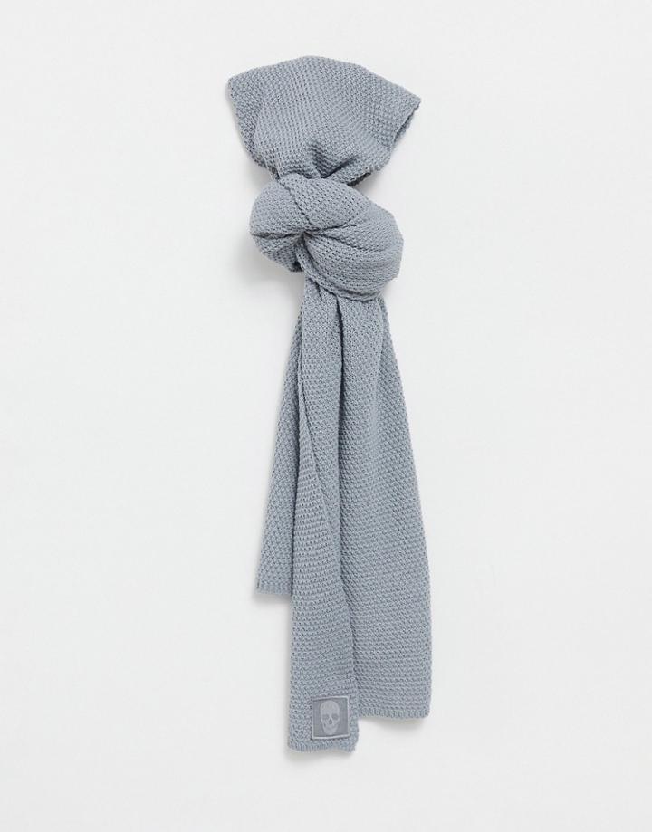 Bolongaro Trevor Wool Blend Scarf-grey
