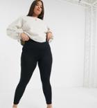 Asos Design Curve Legging With High Waist In Black
