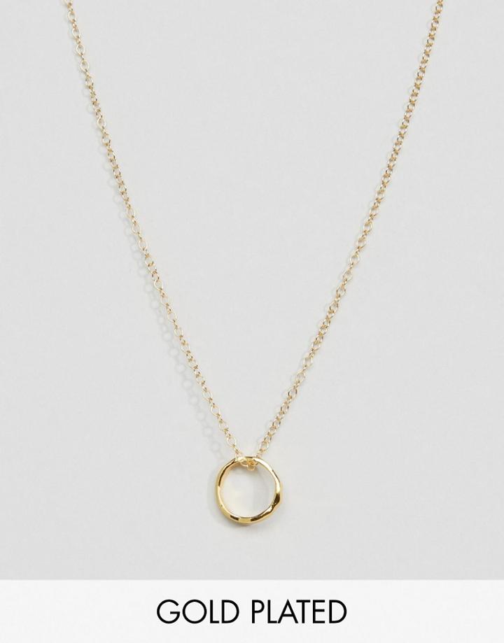 Gorjana Pressed Small Necklace With Loop - Gold