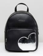 Love Moschino Backpack With Heart - Black