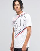 Fila Black T-shirt With Retro Logo - White