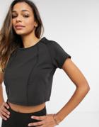 South Beach Cap Sleeve Top In Black