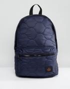 Asos Backpack In Navy Quilted Design - Navy