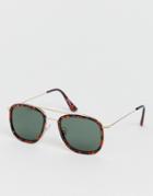 Jeepers Peepers Square Frame Sunglasses-brown