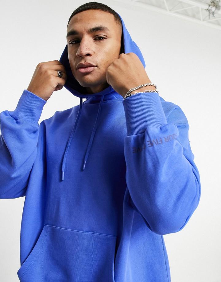 Asos 4505 Oversized Hoodie In Blue-blues
