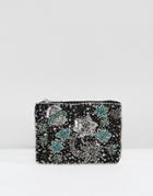New Look Stars And Moon Zip Top Coin Purse - Black