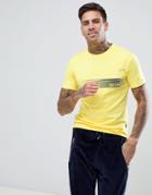 Boss Logo T-shirt In Slim Fit - Yellow