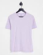 Polo Ralph Lauren T-shirt In Lilac With Pony Logo-purple