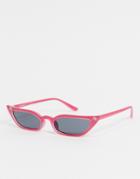 Aj Morgan Cat Eye Sunglasses In Pink