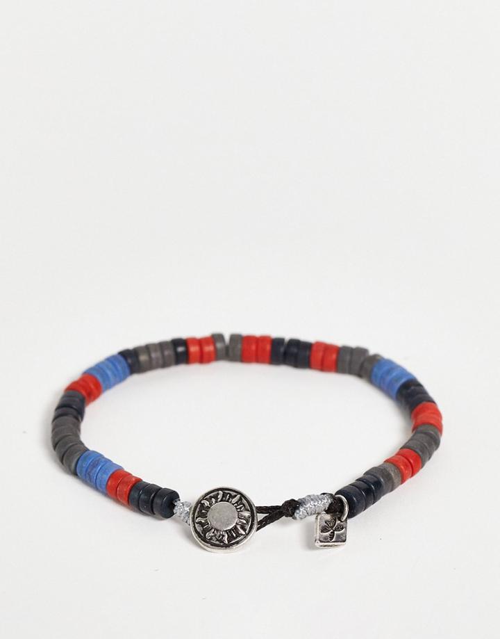 Classics 77 Sun Coin Beaded Bracelet In Red