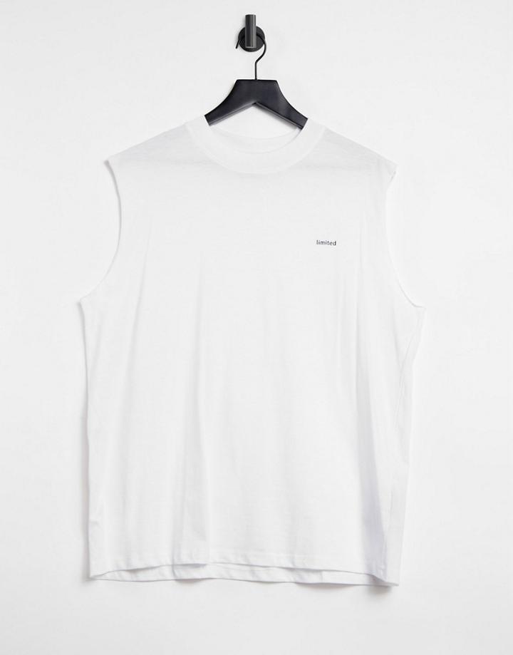 Night Addict Oversized T-shirt In White