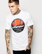 Ellesse T-shirt With Large Logo - White