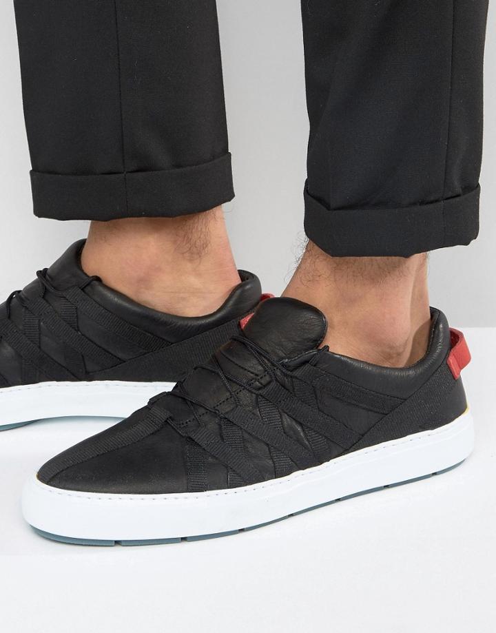 Clarks X Christopher Raeburn Woven Lace Up Sneakers - Black