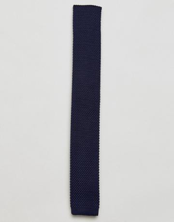 Gianni Feraud Knitted Tie - Navy