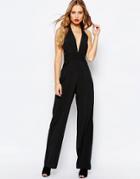 Hedonia Melody Halterneck Jumpsuit - Black