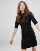 Weekday Dress With Zip Detail - Black
