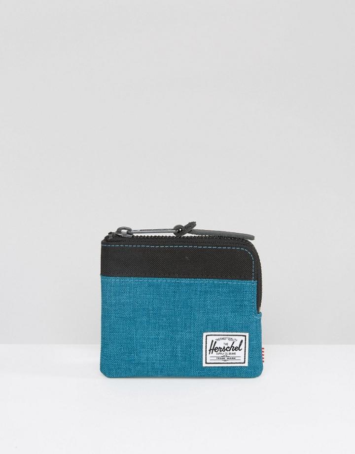 Herschel Supply Co Johnny Blue Zip Around Wallet - Blue