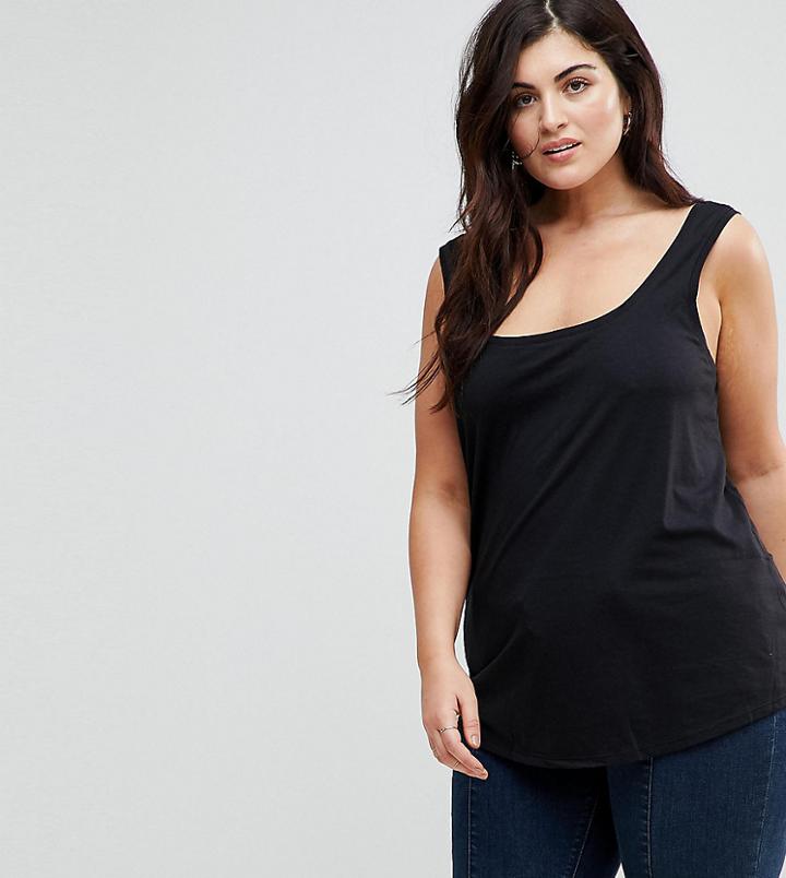 Asos Curve Ultimate Longline Tank - Black