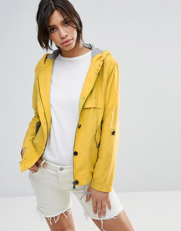 Parka London Anja Cropped Parka Jacket - Yellow