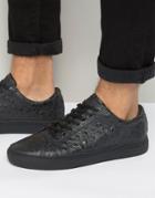 Religion Ostrich Print Sneakers - Black