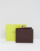 Ted Baker Wallet With Bi-fold & Internal Print - Brown