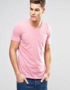 Esprit V-neck T-shirt - Dark Red