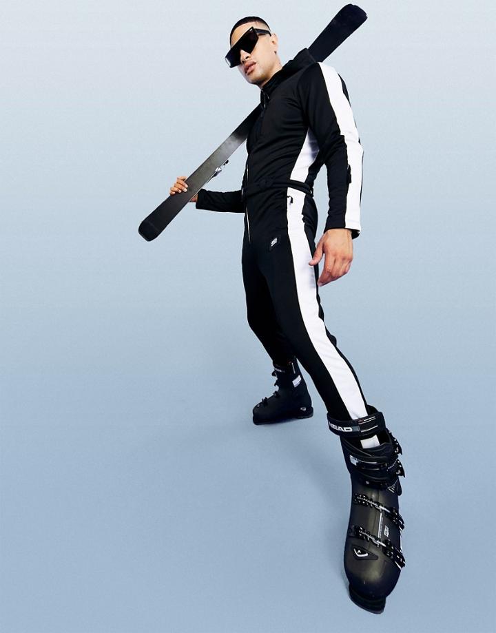 Asos 4505 Ski Suit With Side Stripe-multi