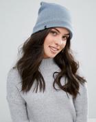 Plush Fleece Lined Barca Hat In Steel Blue - Blue