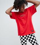 Pull & Bear Exclusive T-shirt In Red With Logo - Red