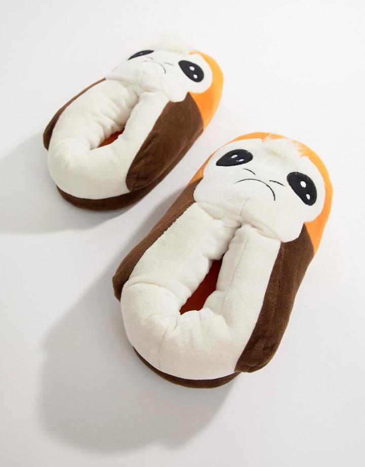 Fizz Porg Slippers - Brown