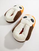Fizz Porg Slippers - Brown