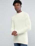 Pull & Bear Sweater In Off White - White