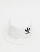 Adidas Originals Bucket Hat In White