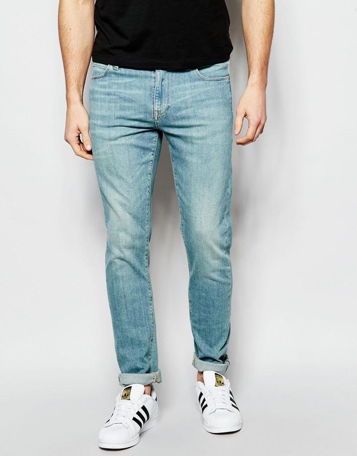 Asos Skinny Jeans In Lightwash Blue - Light Blue