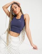 Columbia Windgates Cropped Tank Top In Navy