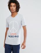 Love Moschino Plastic Logo T-shirt - Gray