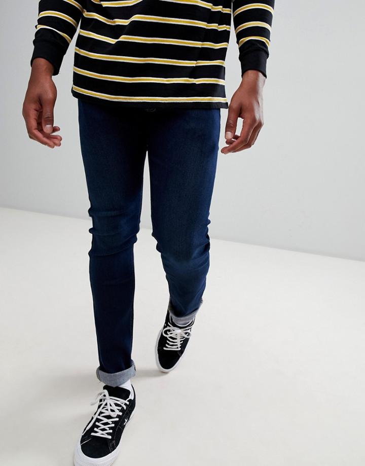Lee Jeans Luke Slim Tapered Jeans In Dark Used Blue - Blue