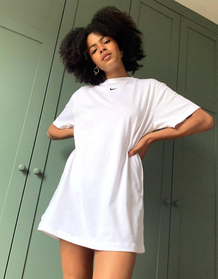 Nike Essential T-shirt Dress In White