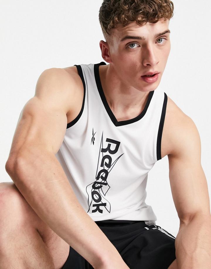 Reebok Training Graphic Tank In White