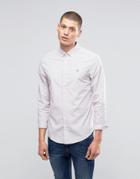 Original Penguin Stripe Slim Fit Heritage Shirt - Purple