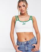 Puma Tennis Club Bralette Top In White