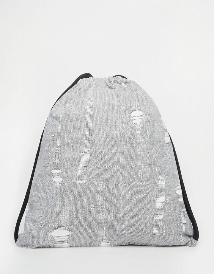 Cheap Monday Drawstring Bag - White