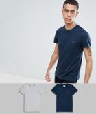 Farah Twin Pack T-shirt In Navy/gray - Navy