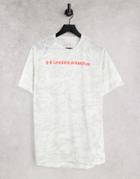 Under Armour Training Tech Chest Logo T-shirt In White Camo