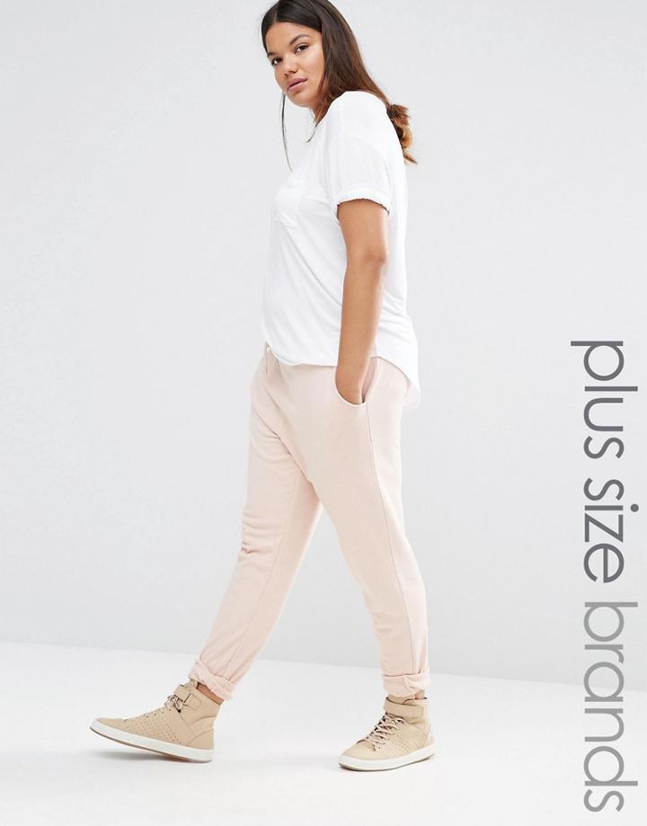 Missguided Plus Jogger - Pink