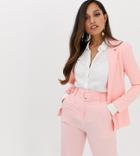 Fashion Union Petite Relaxed Blazer Two-piece - Pink