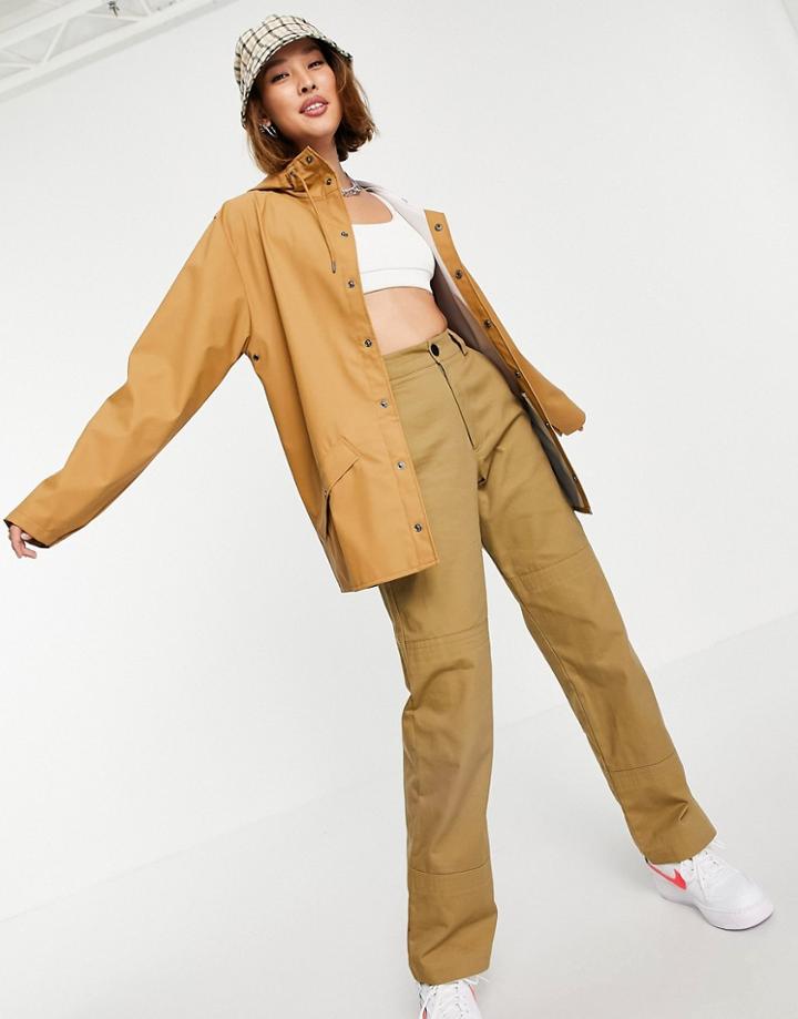 Rains Waterproof Jacket In Taupe-grey