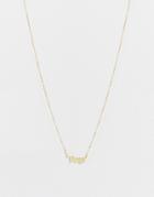 Madein Virgo Horoscope Script Necklace In Gold