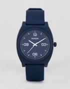 Nixon A1248 Time Teller P Corp Silicone Watch In Navy - Navy